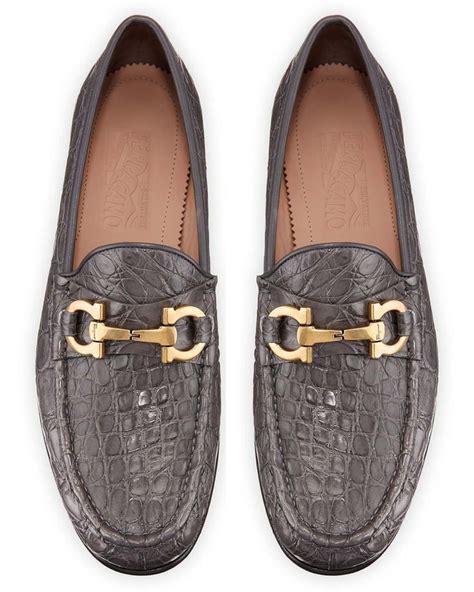 cheap ferragamo loafers|ferragamo crocodile loafer.